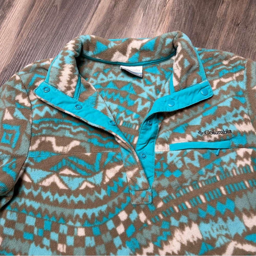 Columbia Patterned Fleece Pullover - image 3